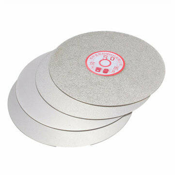 4pcs 6 Inch 600/800/1200/3000 Grit Flat Lap Wheel Lapping Grinding Disc