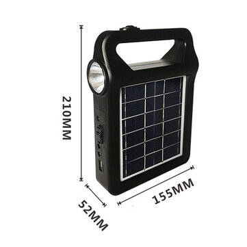 4000MAH Solar System Light Solar Power System Household LED Solar Light with 2DC Output