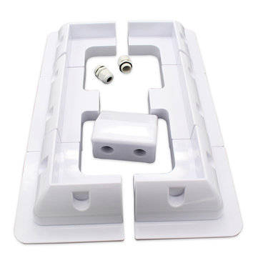 7PCS ABS Solar Panel Mounting Bracket Kits Cable Entry Gand for Caravan Motorhome RV