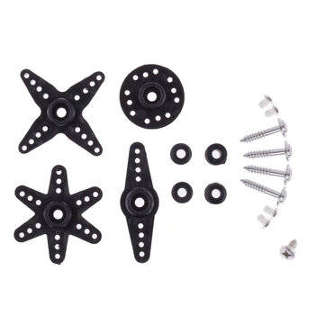 DORCRCMAN DM-S0306D 3KG 360 Degrees High Torque Dual Bearings Continuous Rotation Plastic Gear Digit