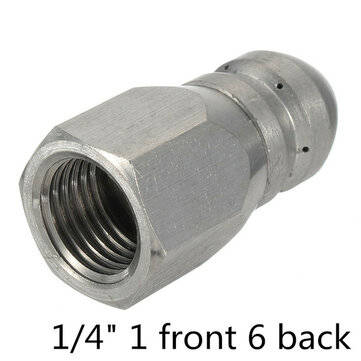 3/8 Inch 1/8 Inch 1/4 Inch High Pressure Drain Hose Nozzle Sewer Cleaning Jetter Nozzle (SIZE: #6)