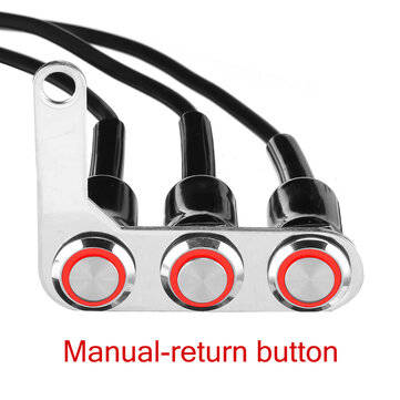 Motorcycle Switch Handlebar ON-OFF Push 3 Buttons Waterproof For Headlight Horn Horn T... (TYPE: #3)