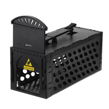 Detachable Mousetrap Live Rodent Trap Rat Mice Rodent Zapper Repel Rat Killer Mou... (COLOR.: BLACK)
