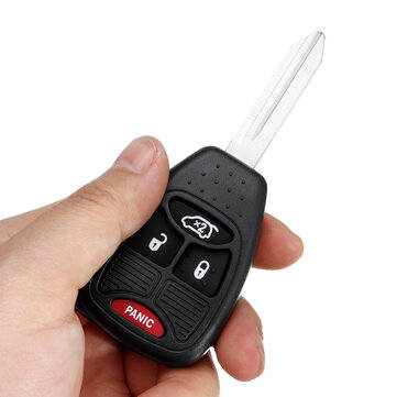 Replacement 4 Buttons Remote Key Fob Case Shell Blade For Jeep Liberty 2005-2007