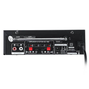 BT-198A 300W+300W Power Car Amplifier HIFI Digital Audio bluetooth AMP FM Radio For Car/Home/Theate
