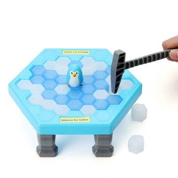 Icebreaker Penguin Trap Kids Puzzle Desktop Game Ice Cubes Block Family Fun Toys