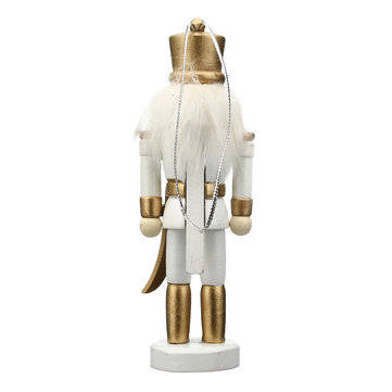 5Pcs Wooden Nutcracker Soldier Handcraft Puppet Doll Toy Ornament Christmas Gift Home Room Decoratio