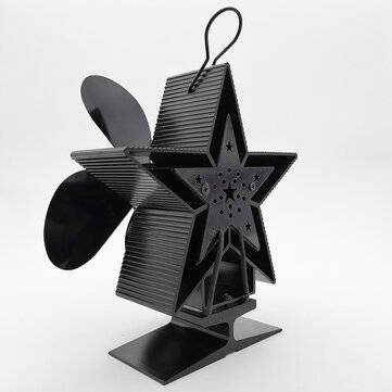 4-Blade Heat Powered Stove Fan for Wood/Log Burner/Fireplace Increases More Warm Air Eco-Friendly Ho