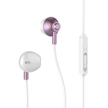 REMAX RM-711 Wired Music Earphone Noise Cancelling Fashion HiFi In-Ear Headpho... (COLOR.: ROSEGOLD)