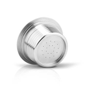 Stainless Steel Refillable Coffee Capsule Cup Reusable Coffee Pods w/ Pods Holder Spoon Brush for La