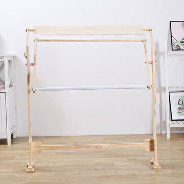 Adjustable Wood Cross Stitch Frame Floor Stand Bracket  Desktop Cross Stitch Embroidery Frame Chines