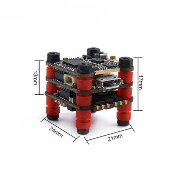 GEPRC STABLE F411 BetaFlight OSD Flight Controller 12A Blheli_S 2-4S Brushless ESC 25/100/200mW VTX