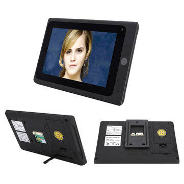 ENNIO 7" 2 Monitors Video Door Phone Doorbell Intercom Wireless Wifi System with  IR-CUT HD 1000TVL