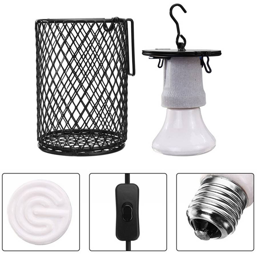 New AC110 AC220V 100W E27 Infrared Ceramic Emitter Heat Reptile Pet Light Bulb W