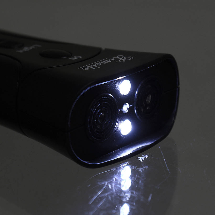 MT-651 Ultrasonic Dog Repeller With Infrared Laser Light Double Ultrasonic Horn Long Distance Electr