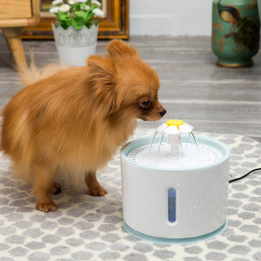 2.4L LED Automatic Electric Pet Water Fountain Electric Filter Mute Wate