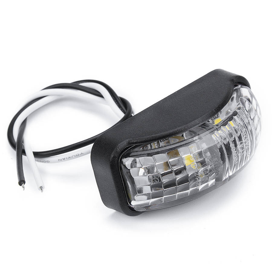 2-SMD LED Side Marker Lights Clearance Lamp 12-30V 54x24mm E4 Red/Yellow/White for Truck Trailer Van