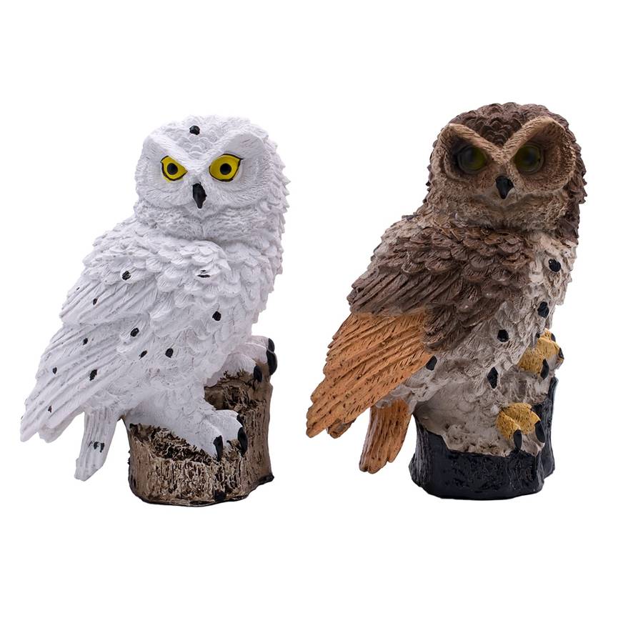 New Solar Powered Owl LED Lawn Lamp Garden Decor Waterproof Landscape Light