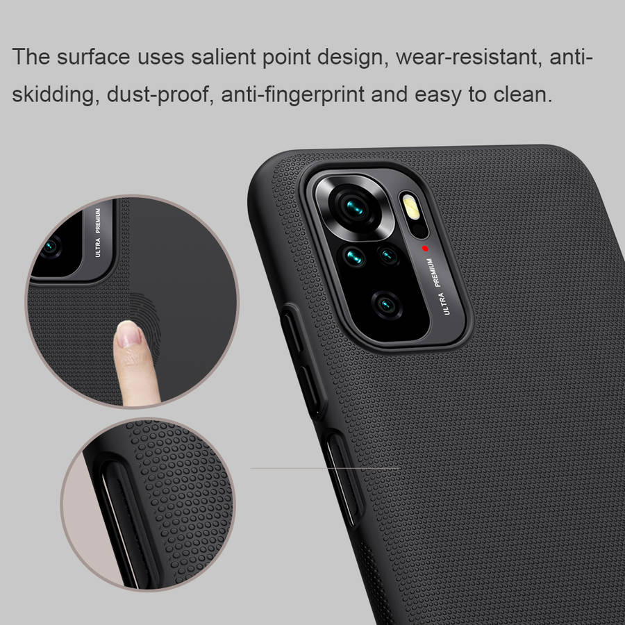 Nillkin for Xiaomi Redmi Note 10 Case Matte Anti-Fingerprint Anti-Scratch Shockproof Hard PC Protect