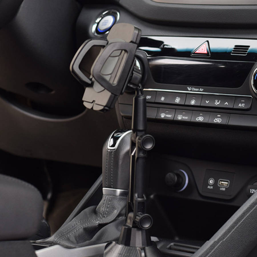 Universal 360 Rotation Flexible Arm Car Phone Mount Gooseneck Cup Holder for 5-9.5cm Width Cell Phon