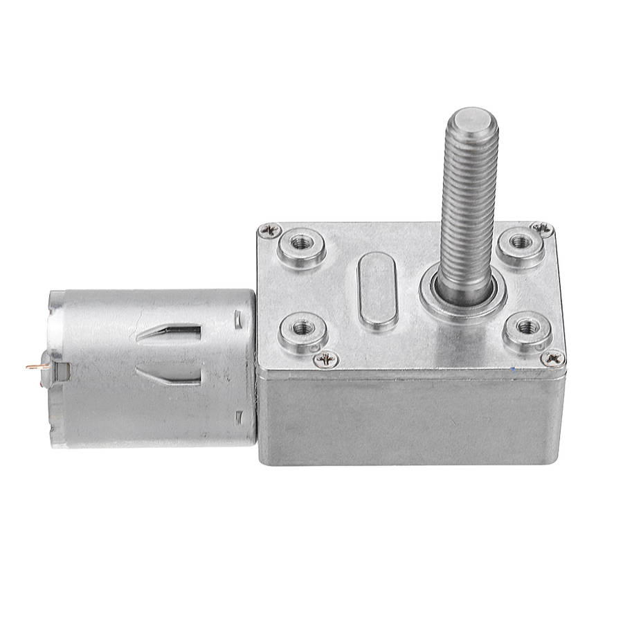 Machifit JGY370 DC 12V Worm Gear Motor 10/30/90/150RPM Turbine Self-lock