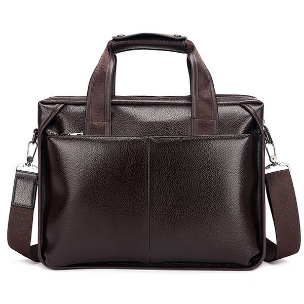 Men Genuine Leather Business Handbag Laptop Bags Briefcase Shoulder Bag