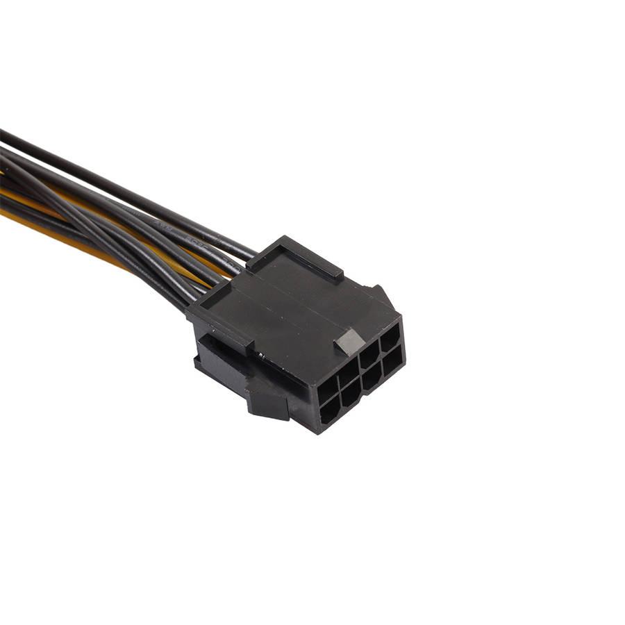 REXLIS 18AWG 8pin Male to Dual 8pin(6+2) Female Power Adapter Cable 30cm Graphics Card Splitter Cabl