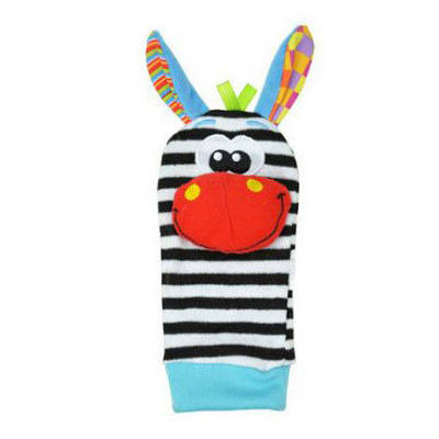 New Baby Animal Wrist Band Rattle Socks Baby Watch With Rattle To Comfort Baby Plush Toys
