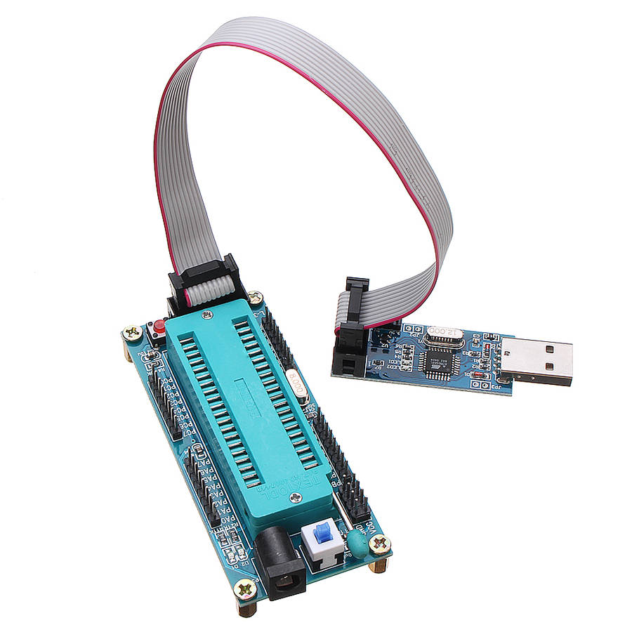AVR ATMEGA16 Minimum System Development Board ATmega32 + USB ISP USBasp Programmer w - Free Shipping