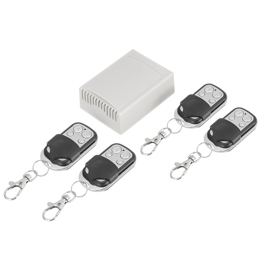 DC12V 4 Transmitter & Receiver Relay 4CH 433MHz Wireless Remote Control