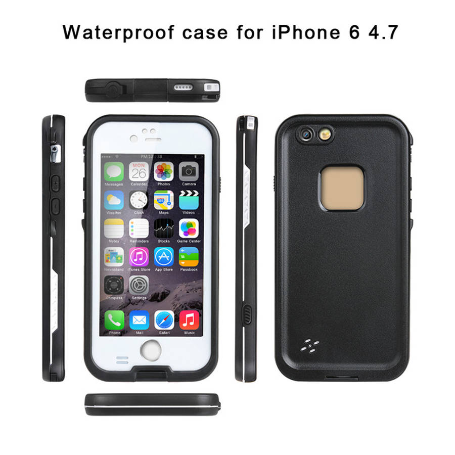 Elegiant For Iphone 6 4.7 Inch Waterproof Case Transparent Touch Screen Shockproof Full Cover Protec