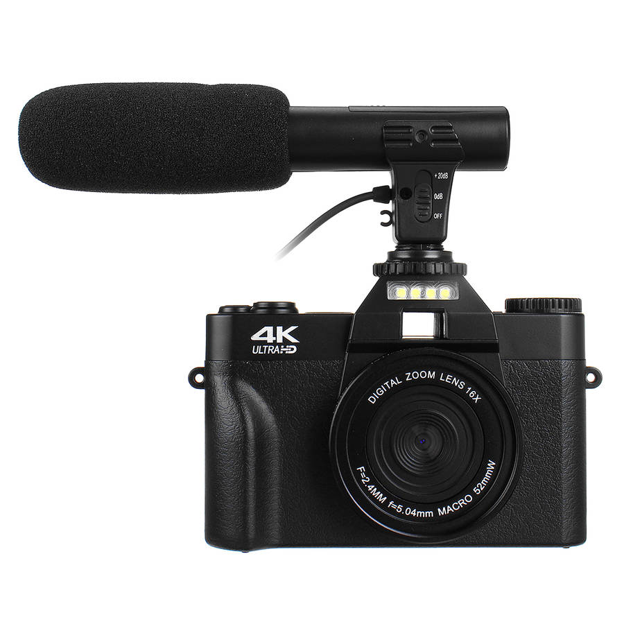 4K Ultra HD Camcorder Video Wifi Camera Vlogging Indoor Outdoor Night Vision