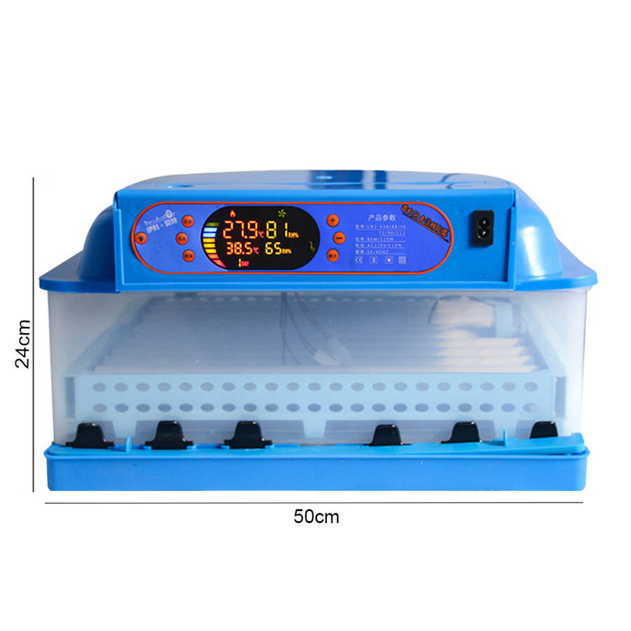 220V 36/48/56 Egg Incubator Digital Fully Automatic Chicken Hatching Turning Machine (Type 36)
