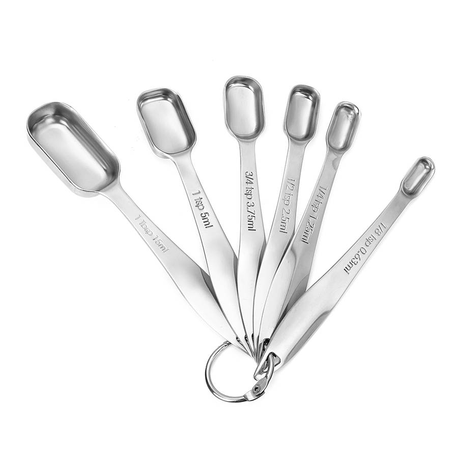 13Pcs Stainless Steel Measuring Spoons Measuring Cups Metal Measuring Scoop Tool Set For Kitchen Bak
