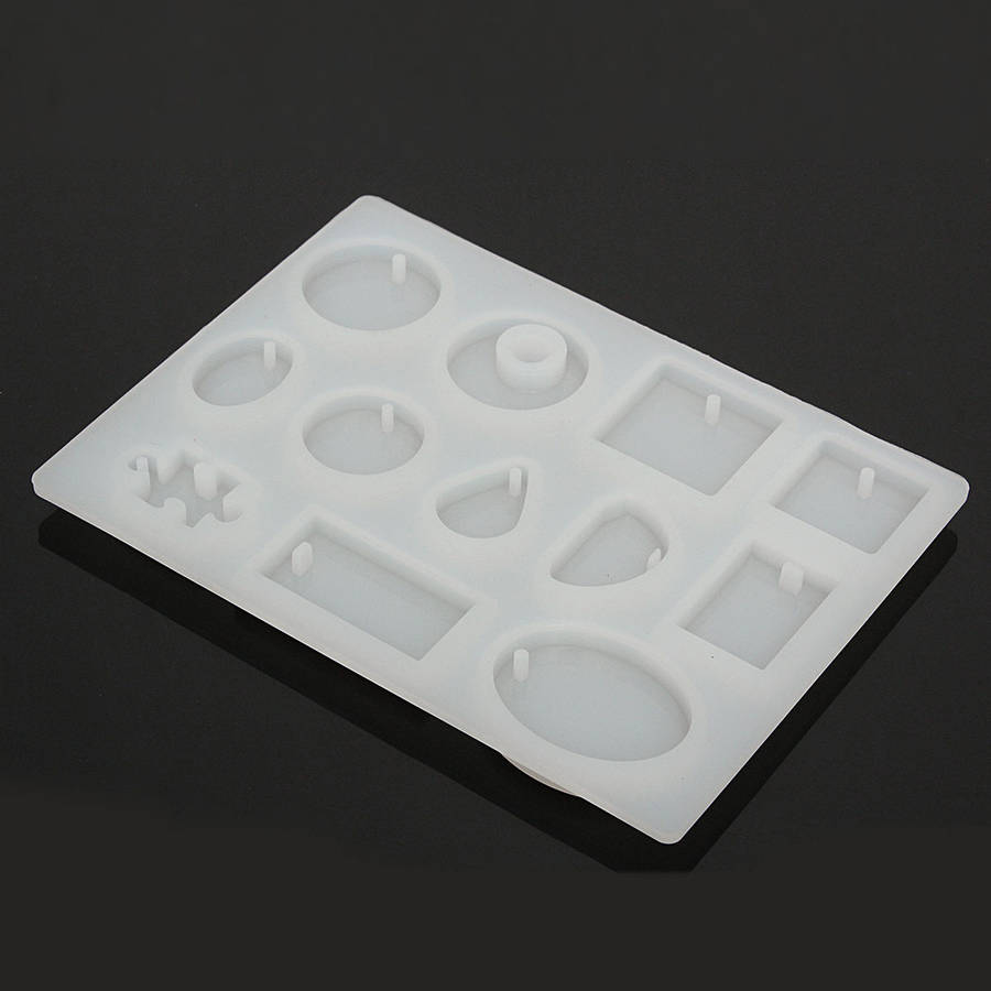 New 12 Models Silicone Mold Mould Resin DIY Pendant Jewelry Tools Accessories