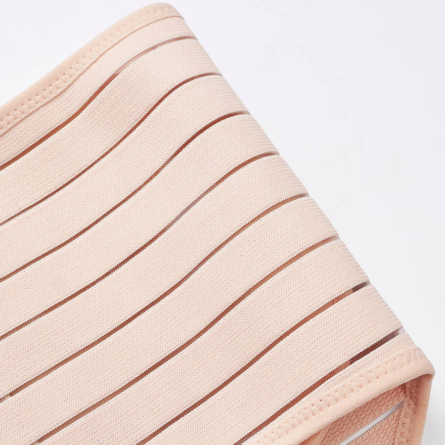 Three Pieces Nursing Waist Cinchers Shapewear Body Shaper For Women (Size 3 L Color Beige)