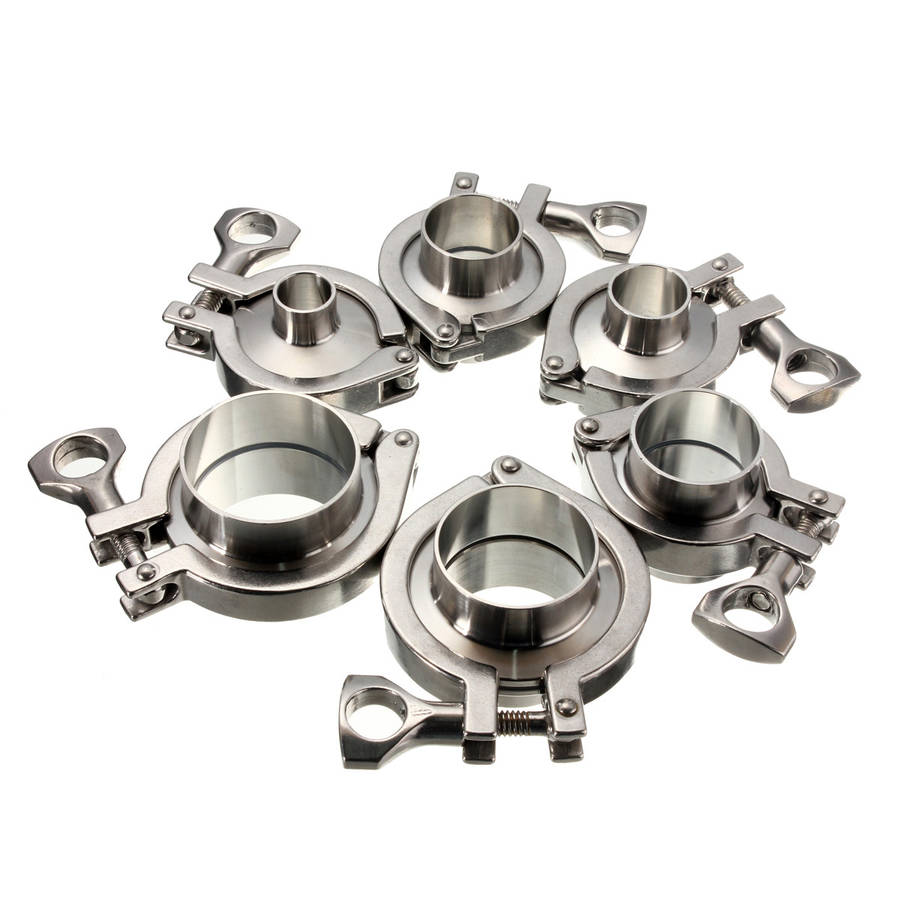 19/25/32/38/45/50mm Sanitary Pipe Weld Ferrule Set Gasket Tri Clamp OD (Size 50mm)