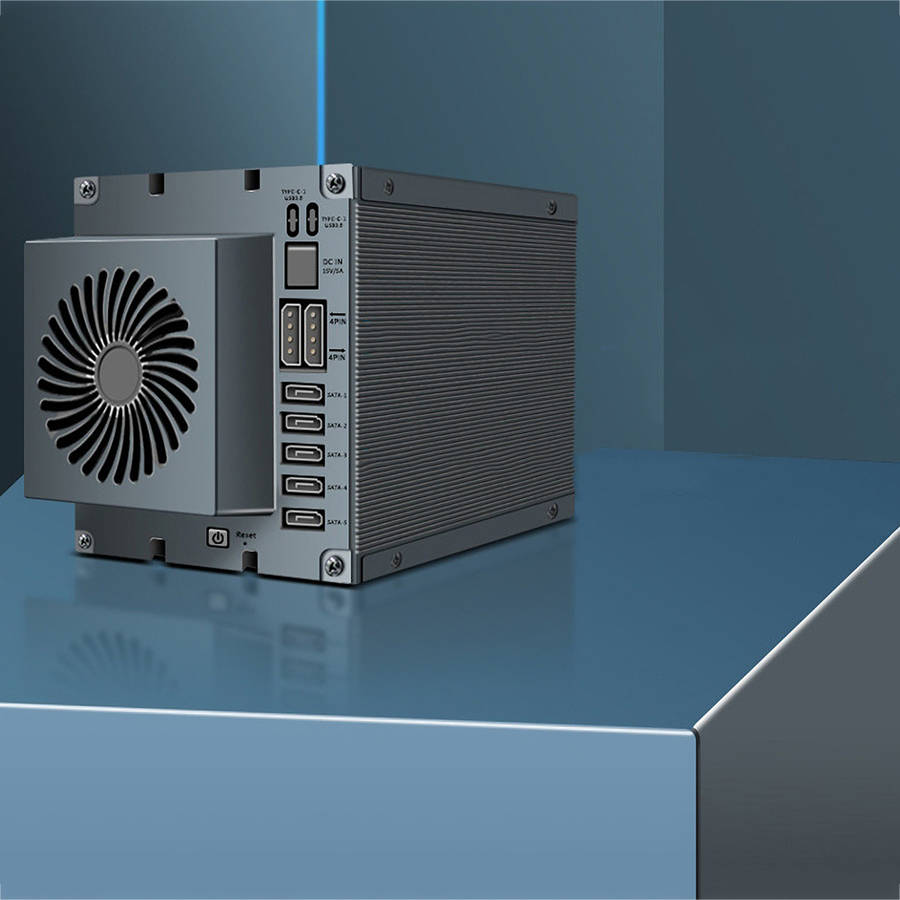 JEYI 5 Bays USB3.0 to SATA External Hard Drive Docking Station RAID Array Cabinet Hard Drive Enclosu