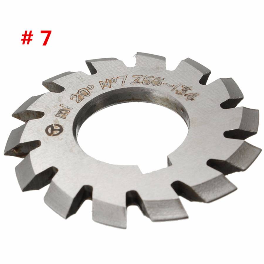 8pcs Module 1 PA20 Bore 22mm #1-8 HSS Involute Gear Milling Cutter
