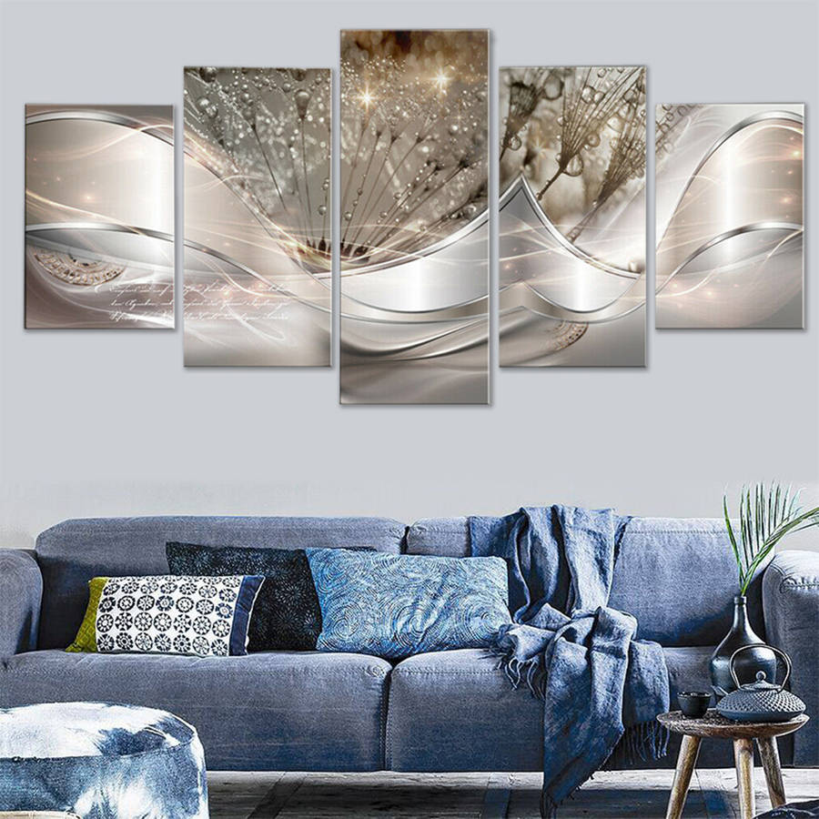 5pcs Painting Canvas Wall Art Painting Home Decor Abstract Wall Art Picture for Living Room Home no
