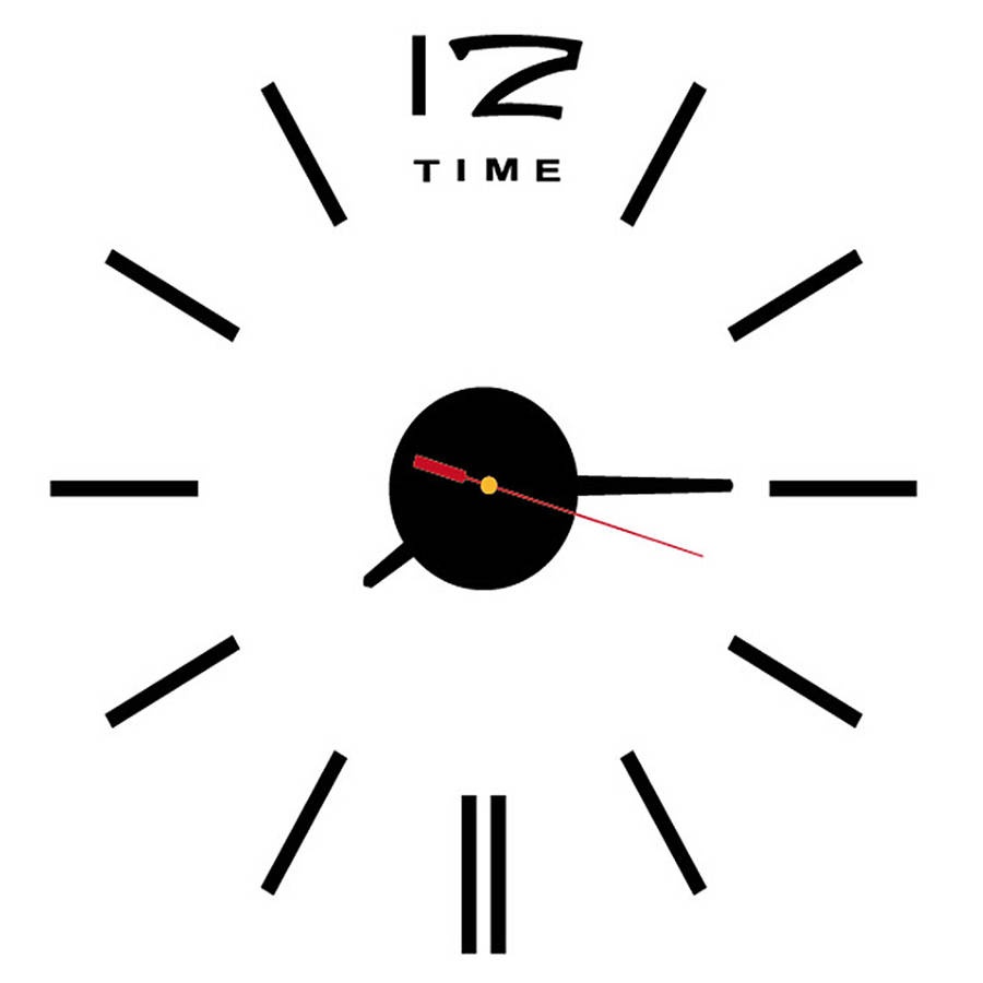 DIY 3D Roman Numbers Watch Wall Clock Home Decor Mirror Wall Sticker 4 Colors...