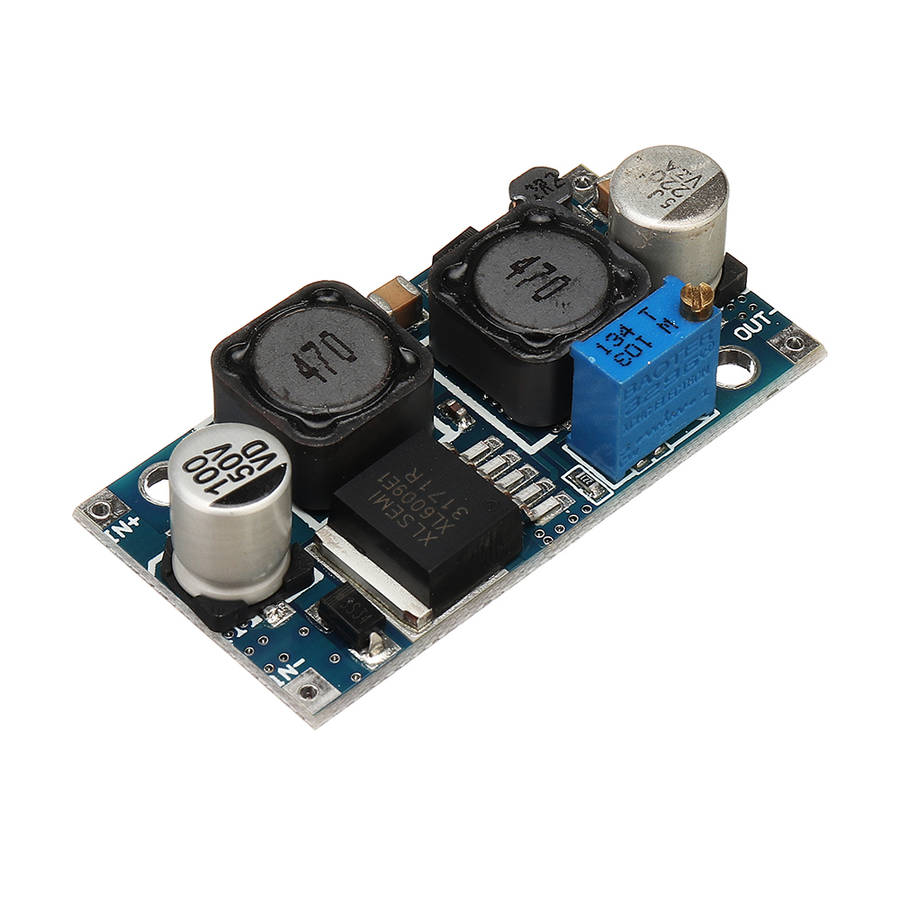 2Pcs DC-DC Boost Buck Adjustable Step Up Step Down Automatic Converter XL6009 Module Suitable For So