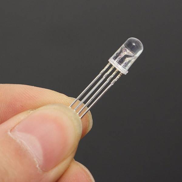 50pcs LED RGB Common Cathode 4-Pin F5 5MM Diode - Free Shipping