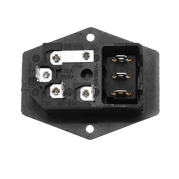 ON/OFF IO Switch Socket with Female Plug for Power Supply Cord Jamma Arcade Machine with Fuse