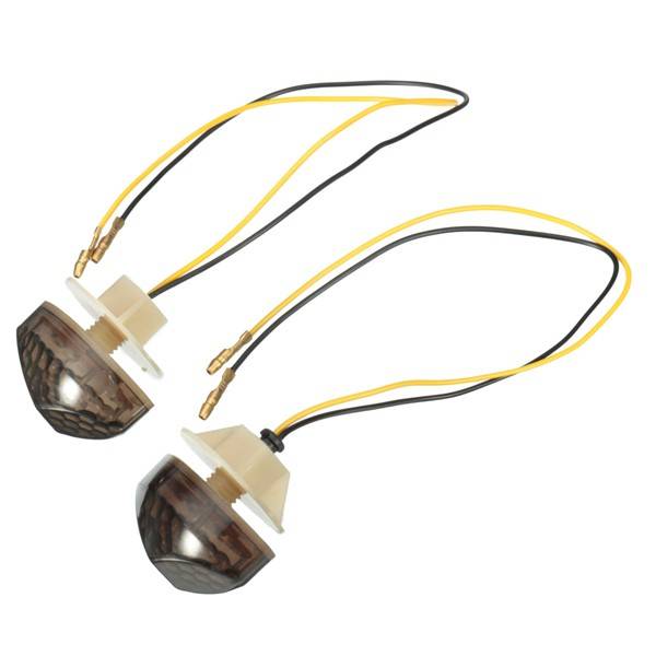 Motorcycle Smoke Flush Mount 15LED Turn Signal Light Blinker For Yamaha Hon