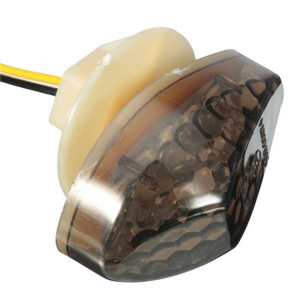 Motorcycle Smoke Flush Mount 15LED Turn Signal Light Blinker For Yamaha Hon