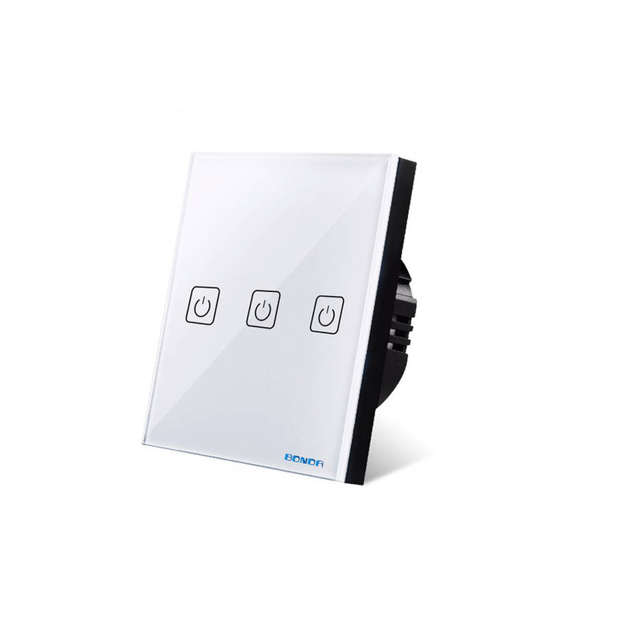 BONDA 1/2/3 Way Smart Switch Wireless Remote Control APP Controled W (Way Remote control Color Gold)