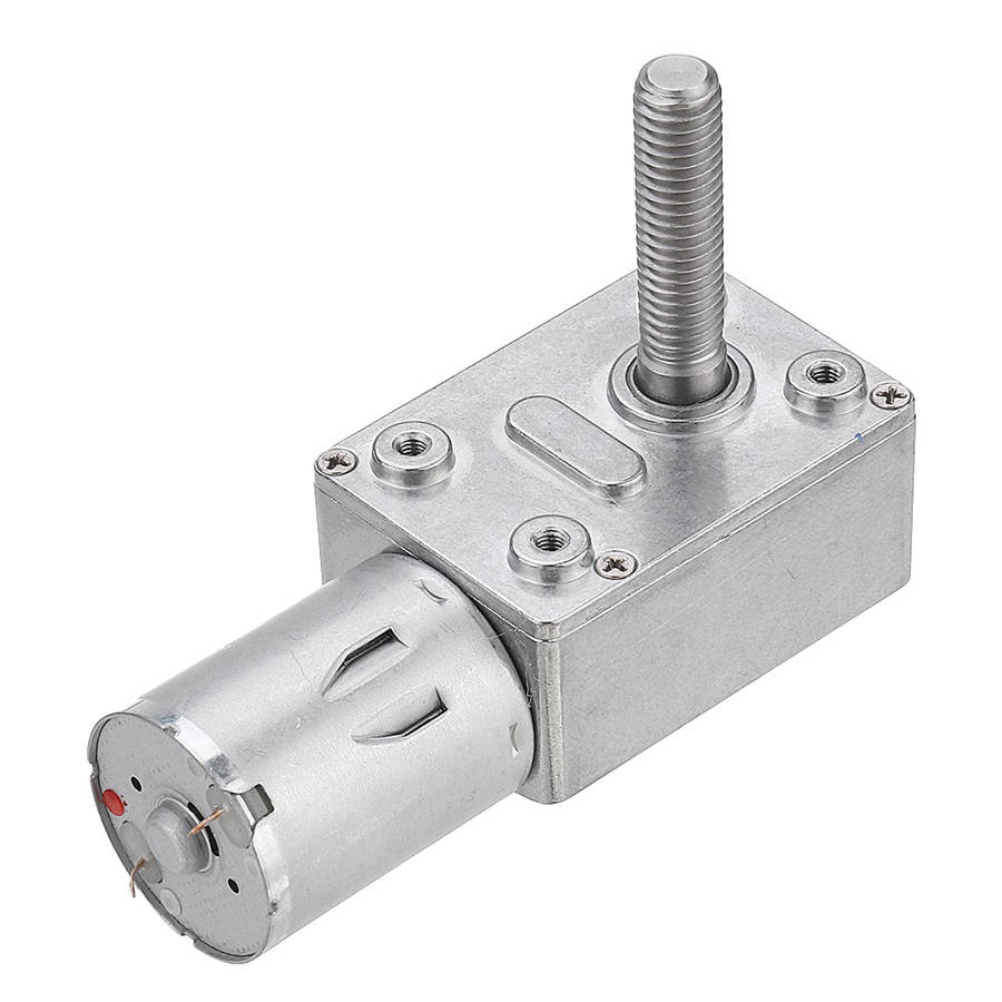 Machifit JGY370 DC 12V Worm Gear Motor 10/30/90/150RPM Turbine Self-lock