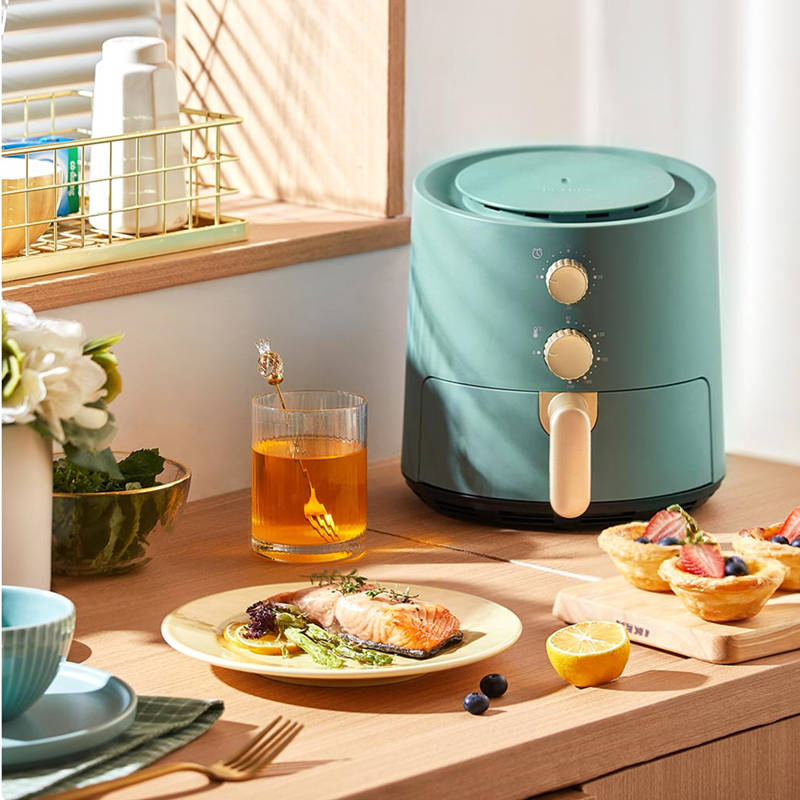 PETRUS PE7615 Electric Air Fryer 700W 1.3L Small Fryer Pot with Timer Controls