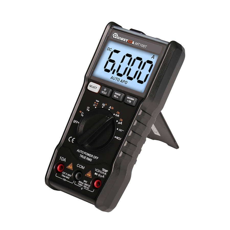MUSTOOL MT108T Square Wave Output True RMS NCV Temperature Tester Digital Multimeter 6000 Counts